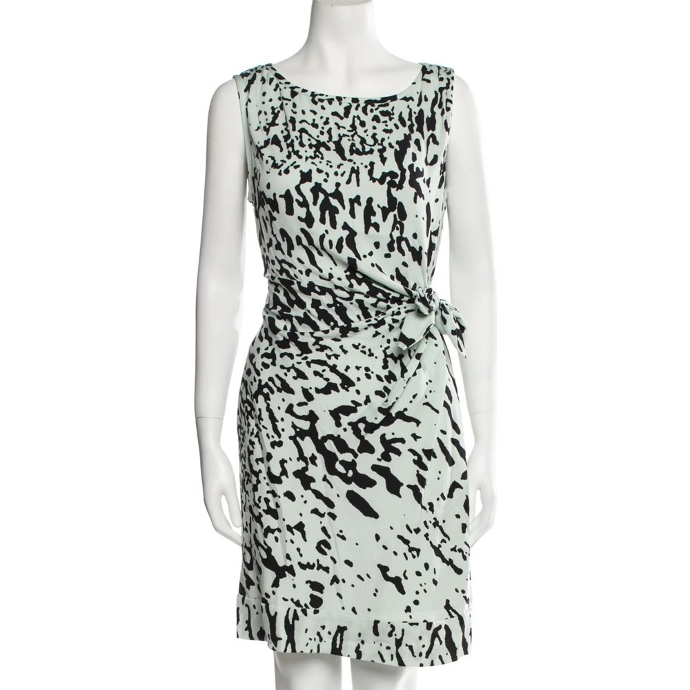BRAND NEW Dianne von Furstenberg new Della paint marks mint dress